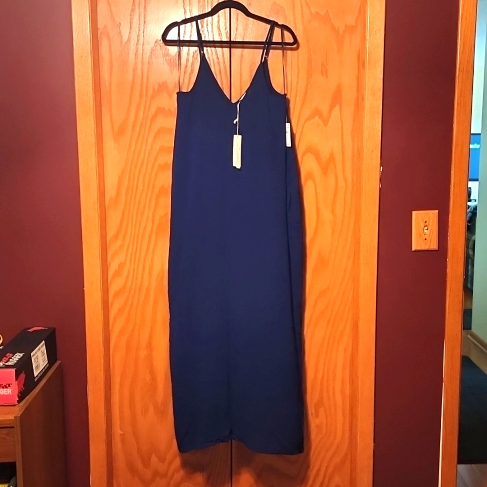 Navy blue Maxi dress with pockets